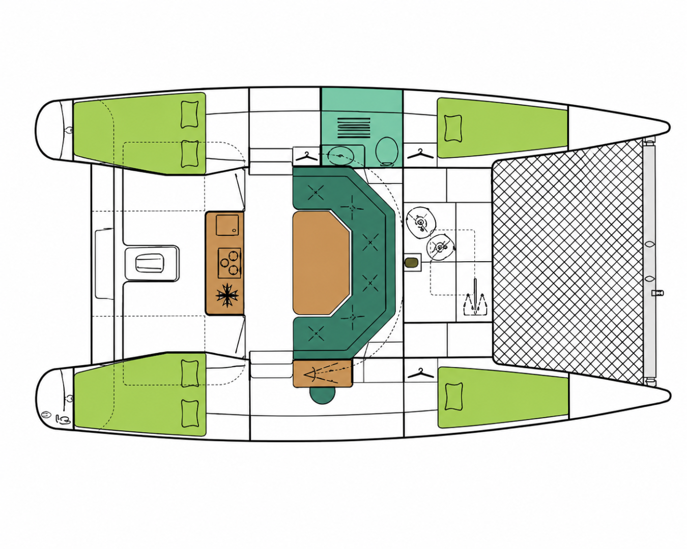 Boat rental Fountaine Pajot Maldives 32 in Les Prises on Samboat