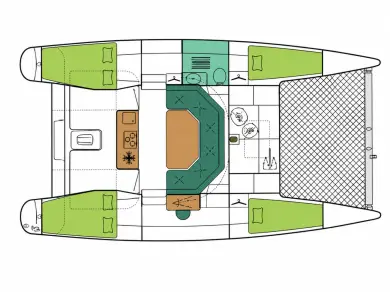 Boat rental Fountaine Pajot Maldives 32 in Les Prises on Samboat