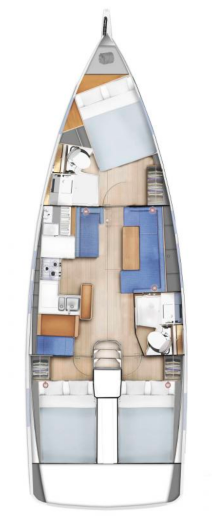 Boat rental Jeanneau Sun Odyssey 410 in Gouvia on Samboat