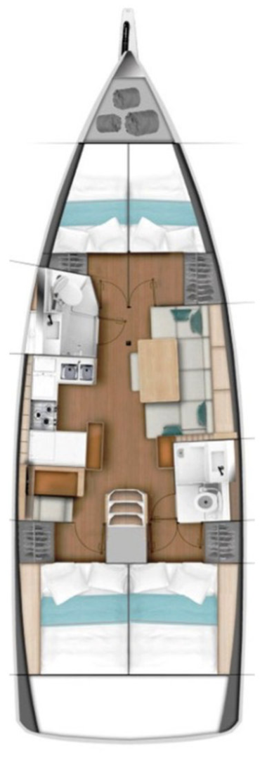 Jeanneau Sun Odyssey 440 charter bareboat or captained in  Gouvia
