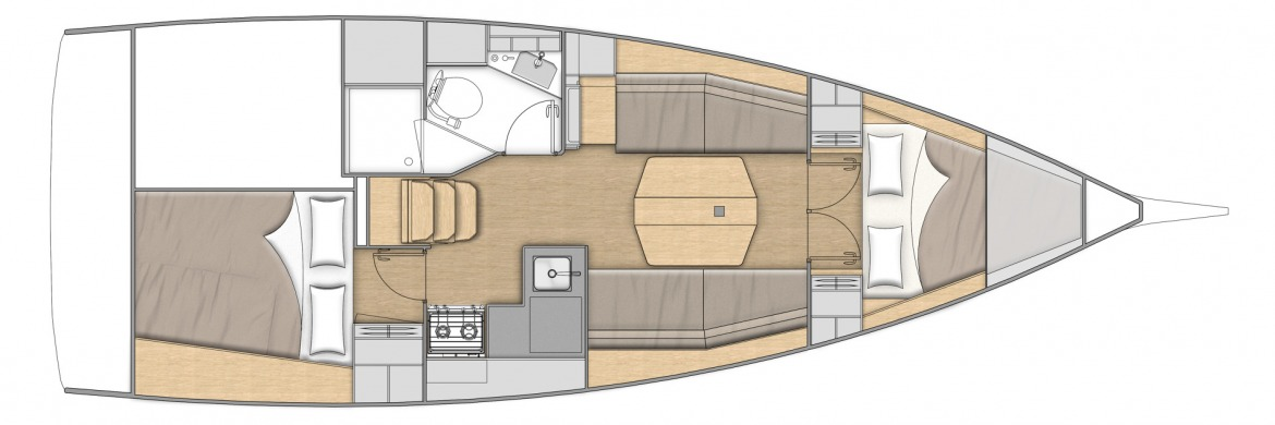 Sailboat rental with or without captain Bénéteau Alimos