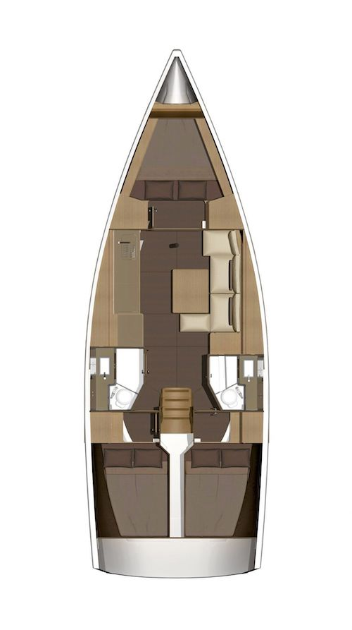 Sailboat rental in Seget Donji - Dufour Dufour 382 Grand Large