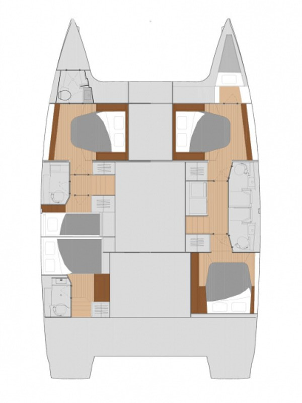 Bareboat Rental Catamaran Fountaine Pajot with a boat licence