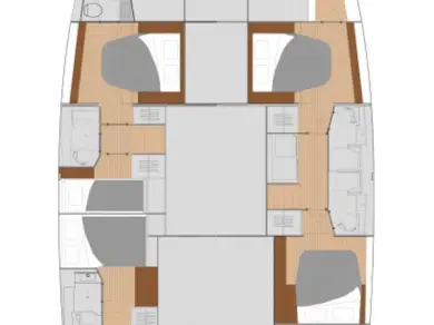 Bareboat Rental Catamaran Fountaine Pajot with a boat licence