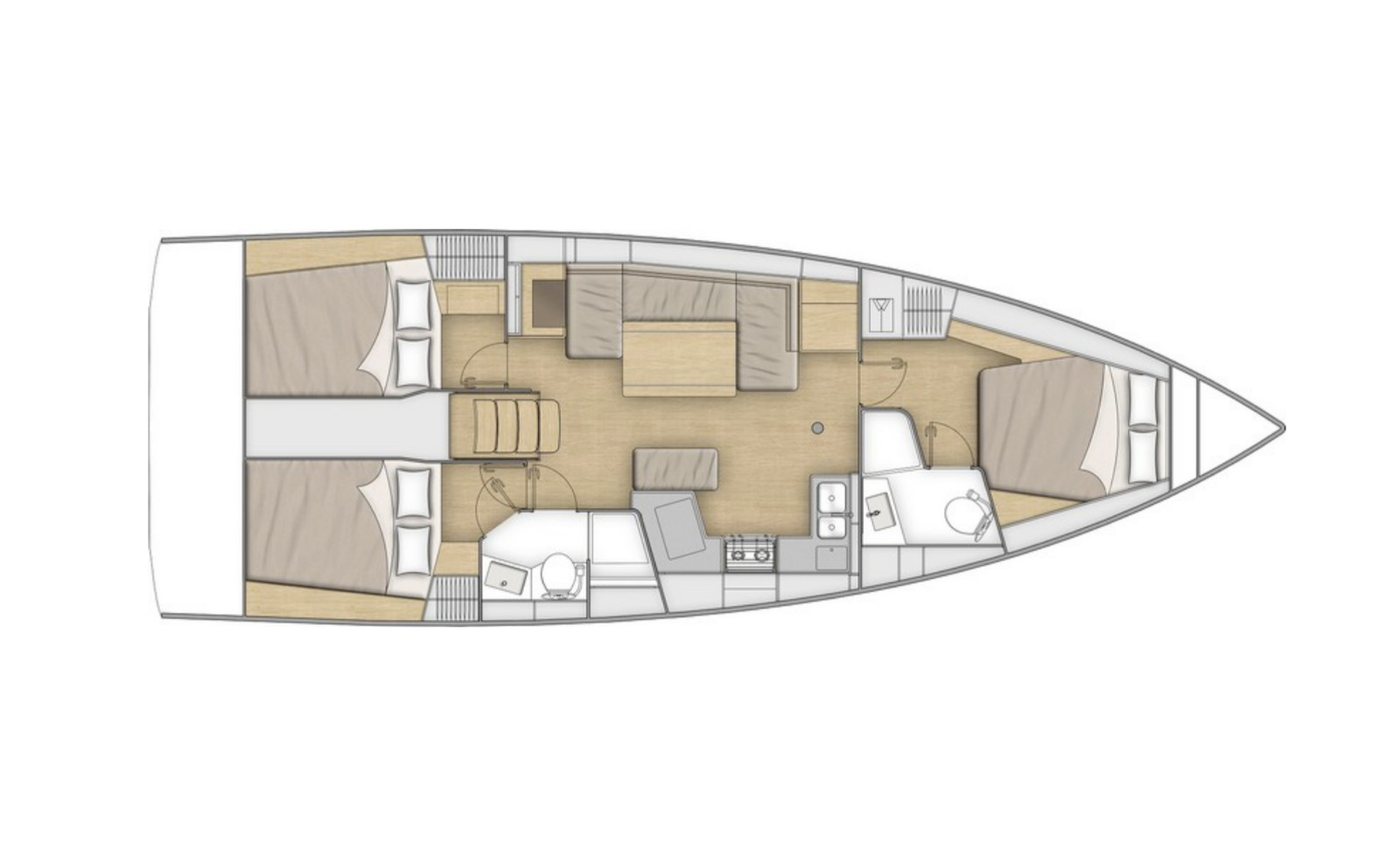 Sailboat rental with or without captain Bénéteau Pomer