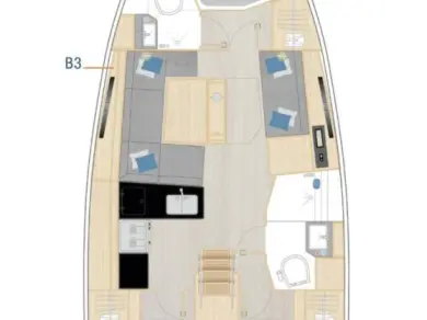 Bareboat Rental Sailboat Hanse with a boat licence
