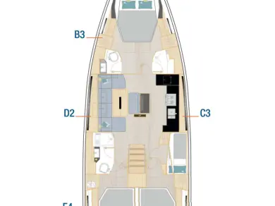 Bareboat Rental Sailboat Hanse with a boat licence