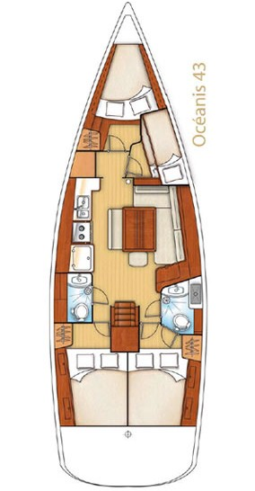 Sailboat rental with or without captain Bénéteau Páchi
