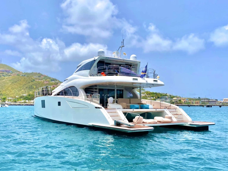 Sunreef CASA BLANCA charter bareboat or captained in  Saint Thomas Island