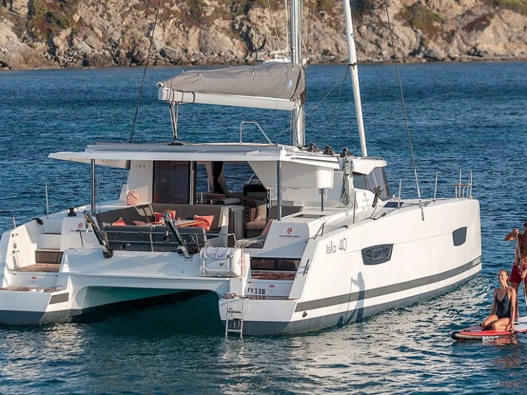 Bareboat Rental Catamaran Fountaine Pajot with a boat licence