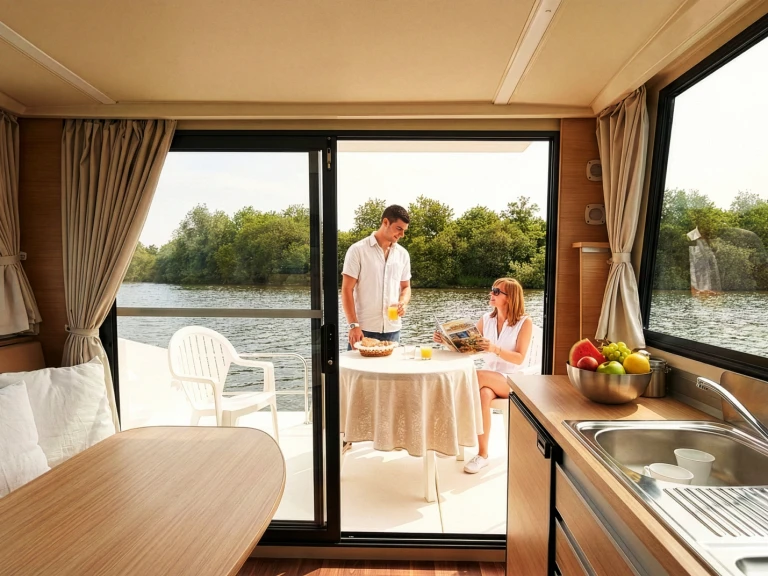 Nicols Yacht Nicols Sedan Primo charter bareboat or captained in  Bellegarde