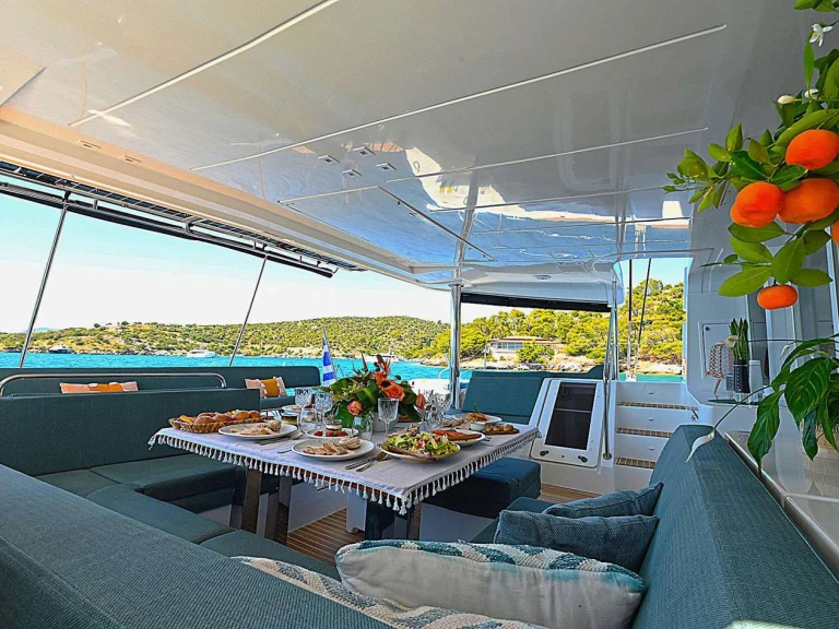 Lagoon ACE OF HEARTS charter bareboat or captained in  Greece