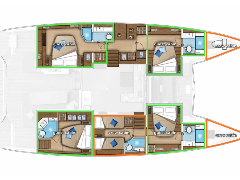 Bareboat Rental Catamaran Lagoon with a boat licence