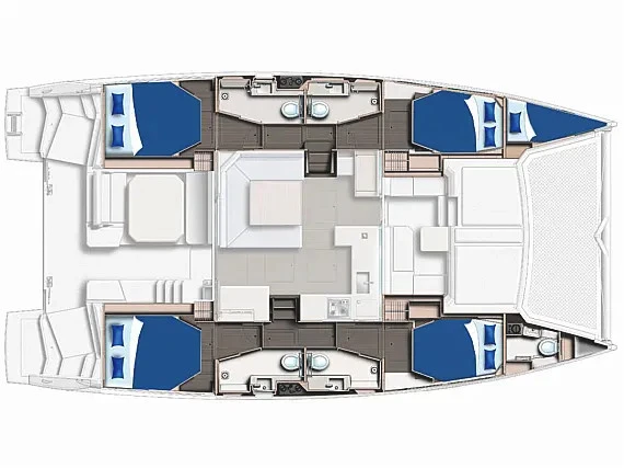 Leopard Leopard 45 charter bareboat or captained in  Saint George