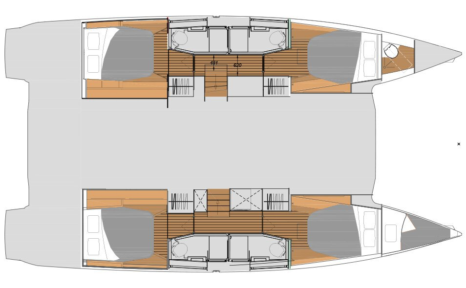 Catamaran rental in Cagliari - Fountaine Pajot Elba 45