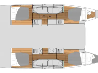 Catamaran rental in Cagliari - Fountaine Pajot Elba 45