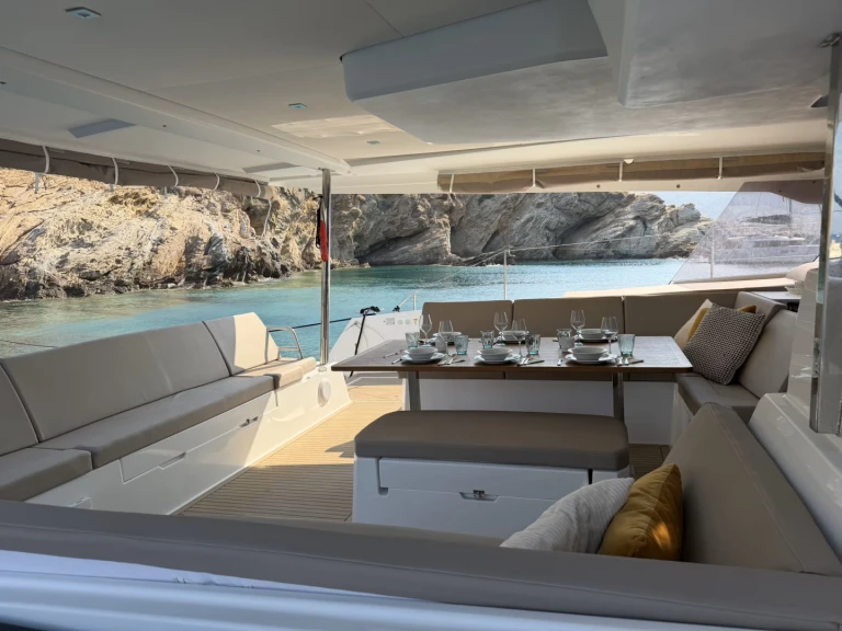 Fountaine Pajot Aura 51 charter bareboat or captained in  Alimos