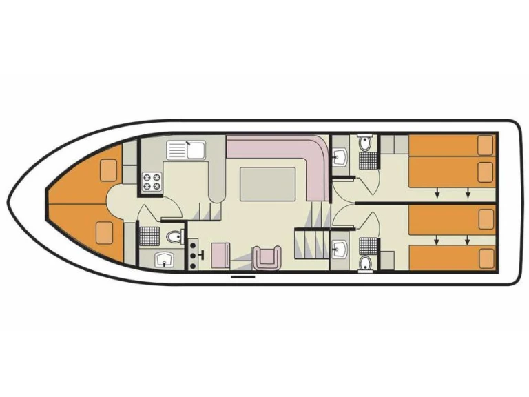Motorboat rental with or without captain Le Boat Migennes