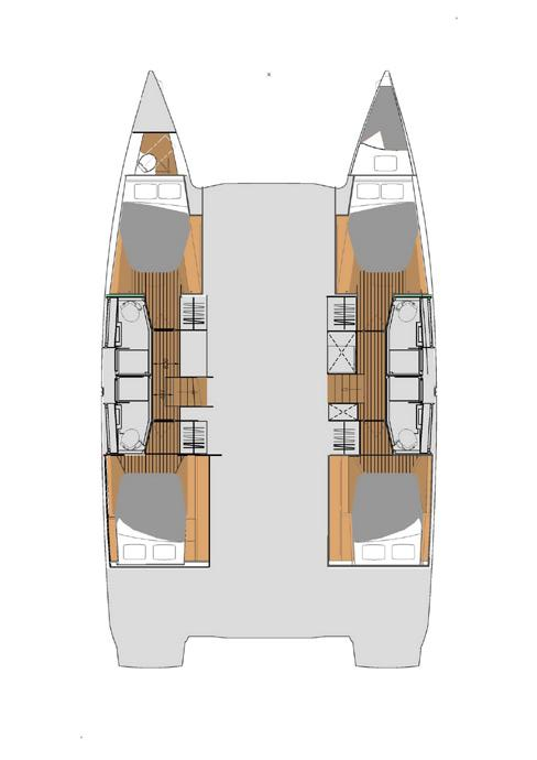 Catamaran rental in Trogir - Fountaine Pajot Elba 45