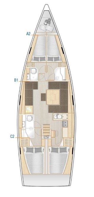 Sailboat rental in Punat - Hanse Hanse 458