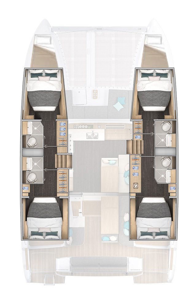 Bareboat Rental Catamaran Lagoon with a boat licence