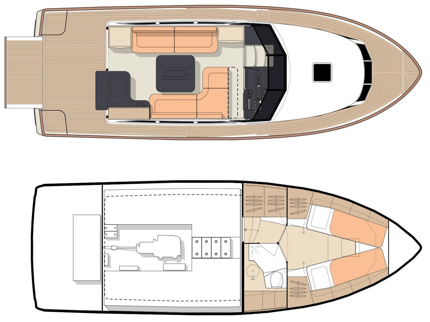 Luxury Yacht rental with or without captain Greenline Yachts Biograd na Moru