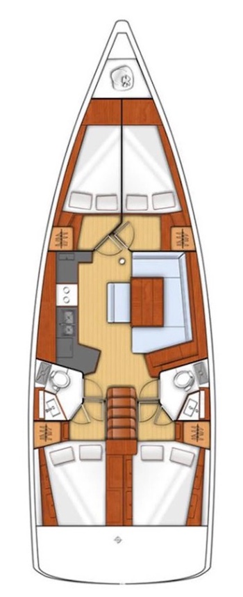 Bareboat Rental Sailboat Bénéteau with a boat licence