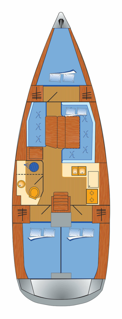 Sailboat rental with or without captain Jeanneau Punat