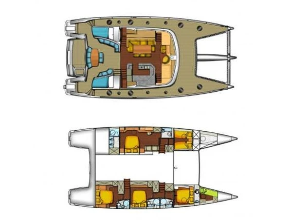 Bareboat Rental Catamaran Fountaine Pajot with a boat licence