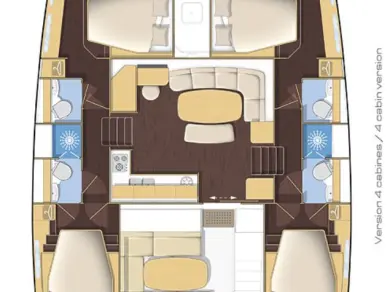 Bareboat Rental Catamaran Lagoon with a boat licence