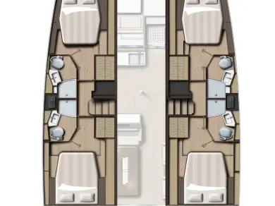 Catamaran rental in Šibenik - Bali Bali 4.4