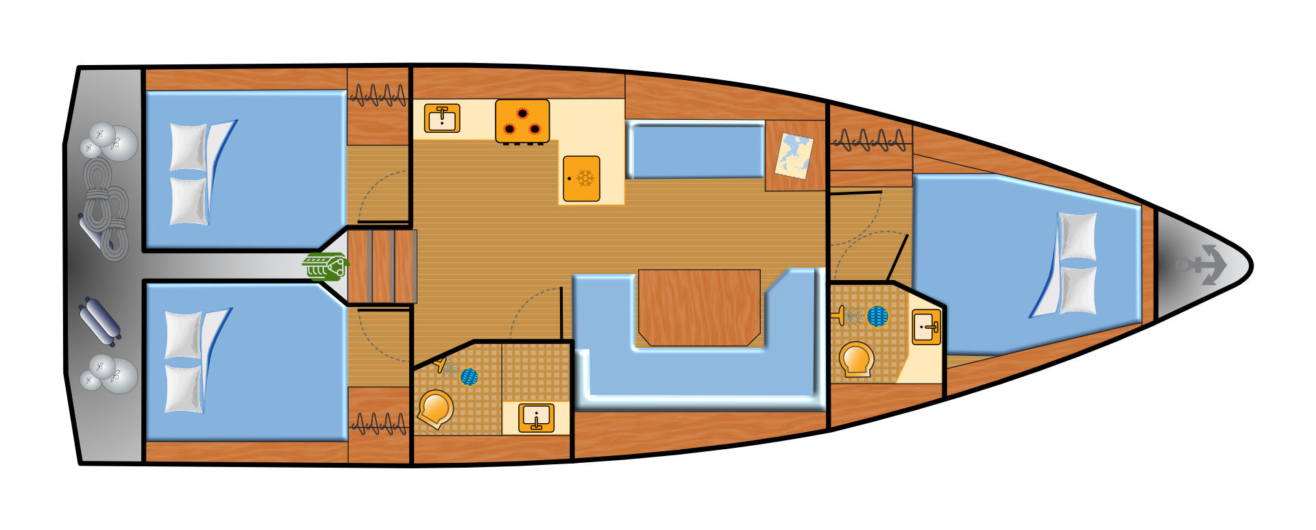 Sailboat rental with or without captain Bavaria Palma de Mallorca