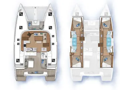 Catamaran rental in Trogir - Lagoon Lagoon 46