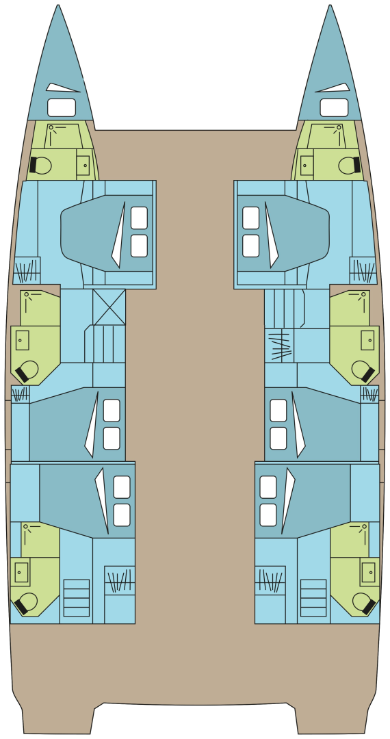 Catamaran rental with or without captain Fountaine Pajot Pozzuoli