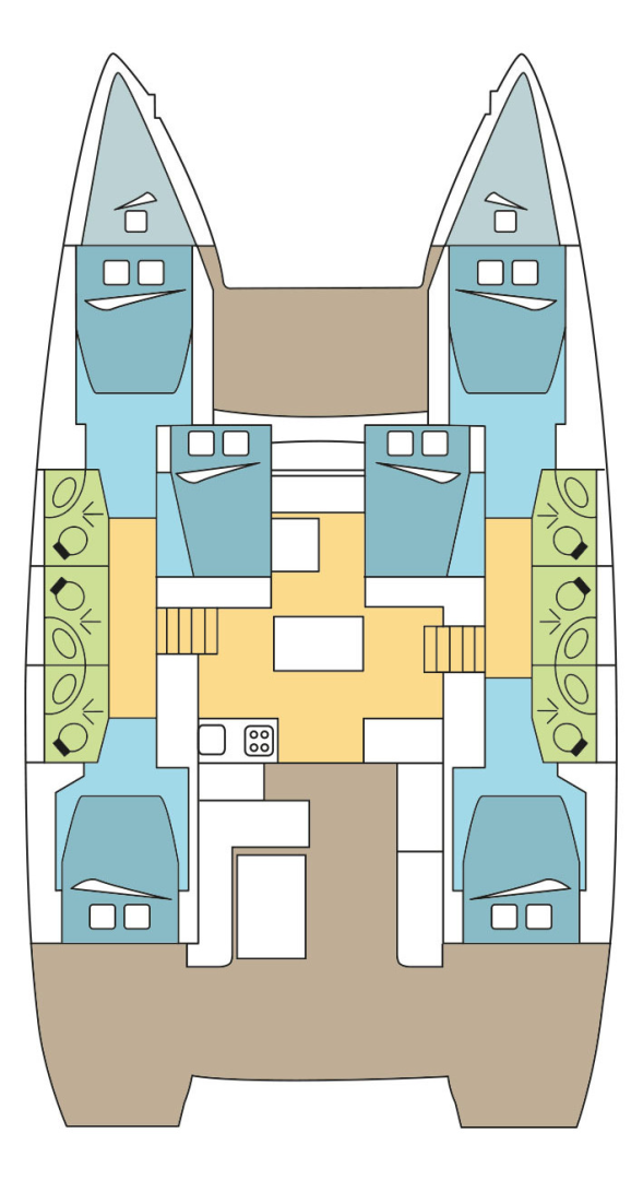 Bareboat Rental Catamaran Lagoon with a boat licence