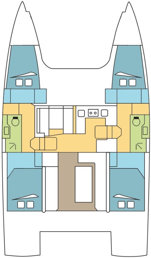Catamaran rental in Jolly Harbour - Bavaria Nautitech 40 open NEW - 4 + 2 cab.