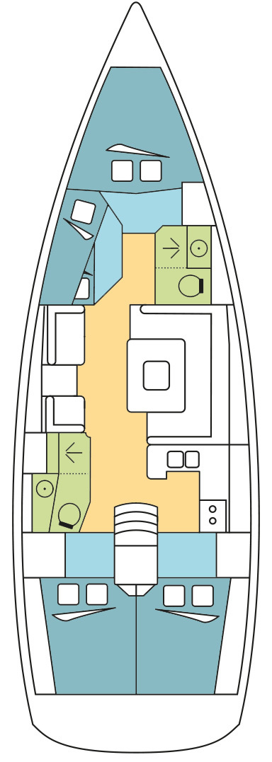 Sailboat rental with or without captain Jeanneau La Paz