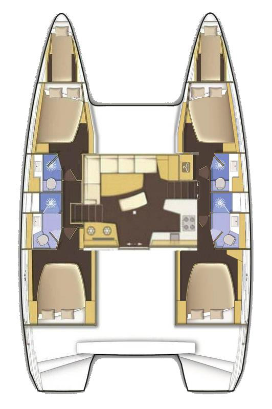 Bareboat Rental Catamaran Lagoon with a boat licence