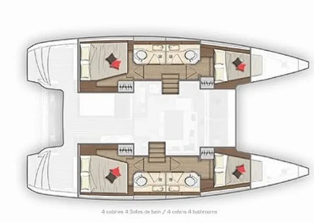 Bareboat Rental Catamaran Lagoon with a boat licence