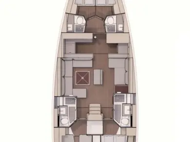 Bareboat Rental Sailboat Dufour with a boat licence