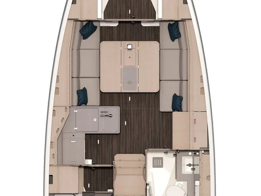 Bareboat Rental Sailboat Dufour with a boat licence