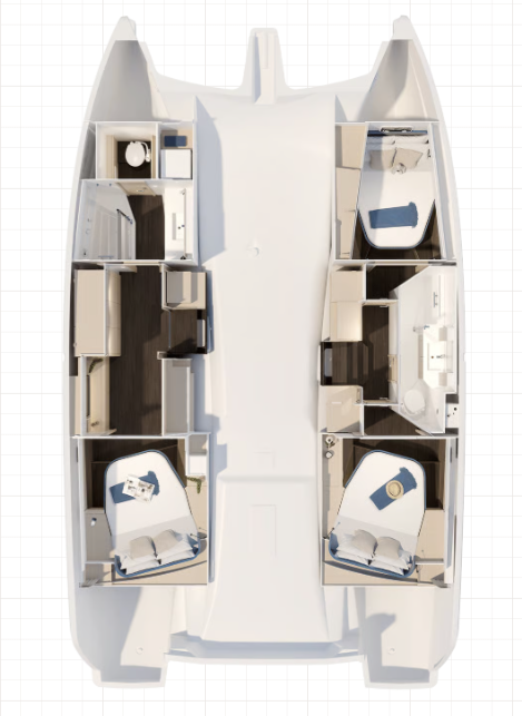 Boat rental Fountaine Pajot Fountaine Pajot FP 41 Maesto 3  in Frenchtown on Samboat