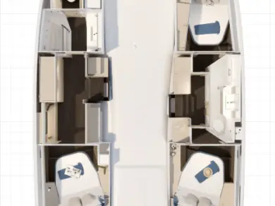 Boat rental Fountaine Pajot Fountaine Pajot FP 41 Maesto 3  in Frenchtown on Samboat