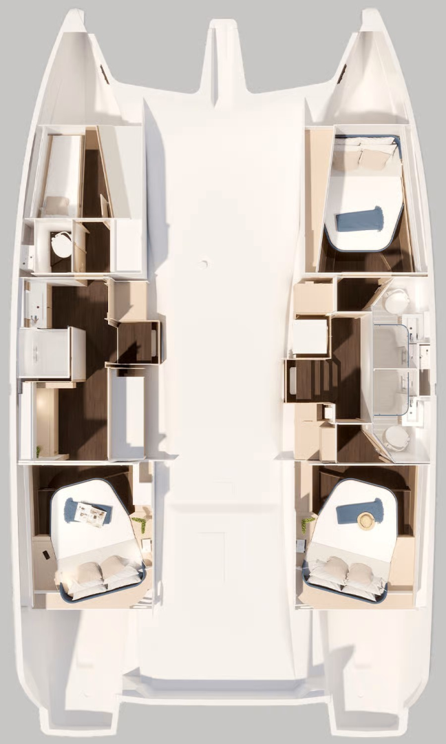 Fountaine Pajot Fountaine Pajot FP 44 Maestro - 3 cab. charter bareboat or captained in  Frenchtown