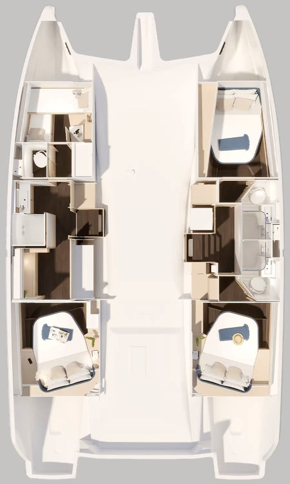 Rent a Fountaine Pajot Fountaine Pajot FP 44 Maestro - 3 cab. Road Town