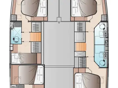 Catamaran rental in Frenchtown - Fountaine Pajot Fountaine Pajot FP 48 Quintet 5