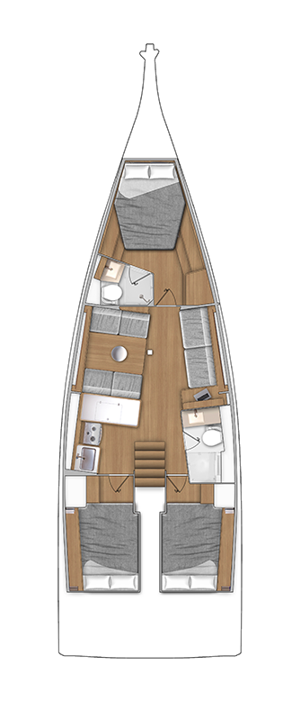 Sailboat rental with or without captain Bénéteau Punat