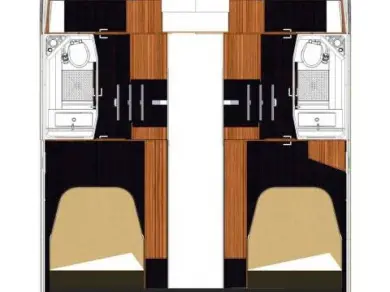Bareboat Rental Motorboat Fountaine Pajot with a boat licence