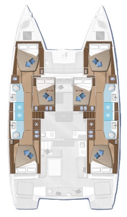 Bareboat Rental Catamaran Lagoon with a boat licence