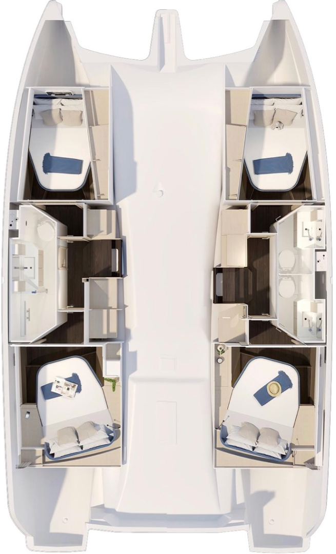 Bareboat Rental Catamaran Fountaine Pajot with a boat licence